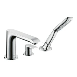 Hansgrohe Metris New - Wannenrandarmatur, 3-loch Montage, Verchromt 31190000