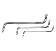 Schraubendreher Mit Gebogenem Griff – Eigenschaften: 3-teiliges Set Schraubendreher: Flach 3 - Pz0 / Flach 4 - Pz1 / Flach 5 - Pz2