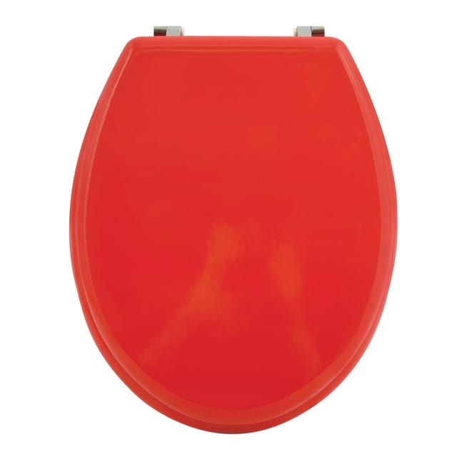 Toilettensitz Mdf Holz Inox Rot - M S V