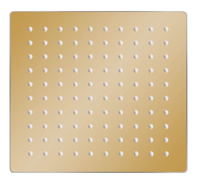Regenbrause Edelstahl 20x20 Cm Quadrat Golden Vidaxl