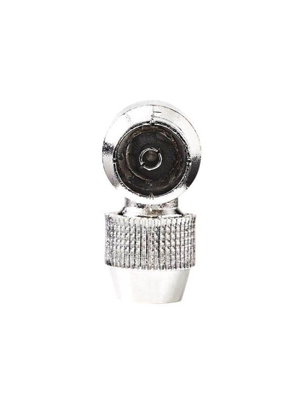 Iec Koax Gewinkelt Buchse Vernickelt 75 Ohm Schraube Kabeleingang Durchmesser 70 Mm Metall Silber 2 Stk Plastikbeutel