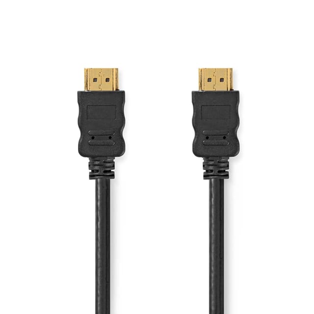 High Speed Hdmi Kabel Mit Ethernet Hdmi Stecker Hdmi Stecker 4k30hz Arc 102 Gbps 500 M Rund Pvc Schwarz Box