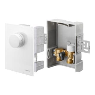 Oventrop - Unibox Raumtemperaturregelung 1022722 Weiß, Mit Thermostat
