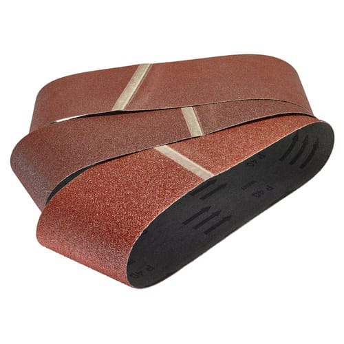 Gewebeschleifbänder K40 80 120 76 X 457 Mm 5 Stück Für Bandschleifer - Wolfcraft