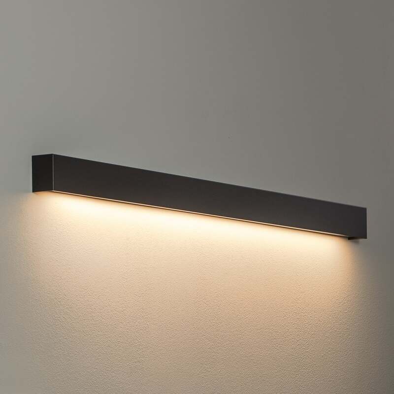[gebraucht] B-ware Nowodvorski Lighting Wandleuchte Straight L 122 Cm Wandlampe Lampe Spot Schwarz