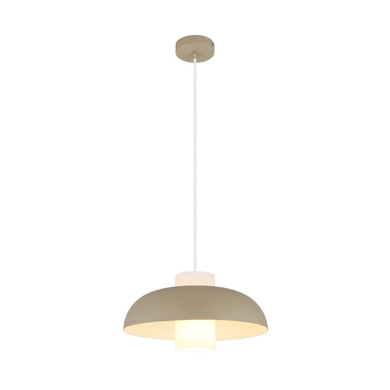 [gebraucht] B-ware Globo Lighting Lowe Hängeleuchte Amber Matt/weiß 38 Cm E27 Dimmbar Ip20
