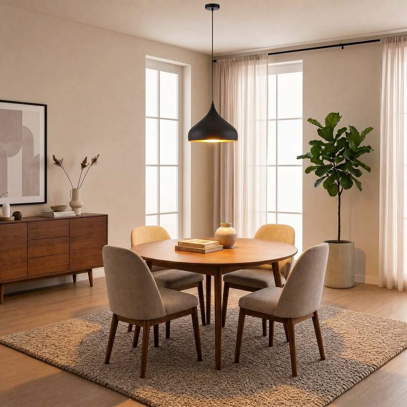 [gebraucht] B-ware Lindby Hängelampe Hängeleuchte Ritana Led Pendelleuchte Lampe Schwarz-gold Ø31cm