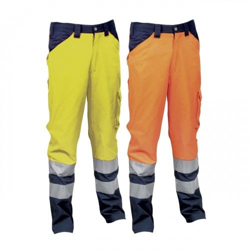 Encke Arbeitshose Mit Hoher Sichtbarkeit - Xl - Orange - Cofra