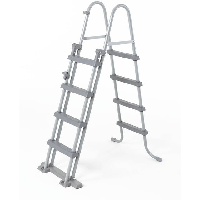Bestway - Pool-sicherheitsleiter Für Becken Bis 122 Cm Ohne Plattform - 2x4 Stufen - Grau
