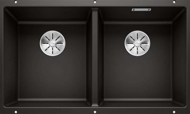 Blanco - Subline 350/350 - Silgranitspüle, 76x46 Cm, Schwarz 525987