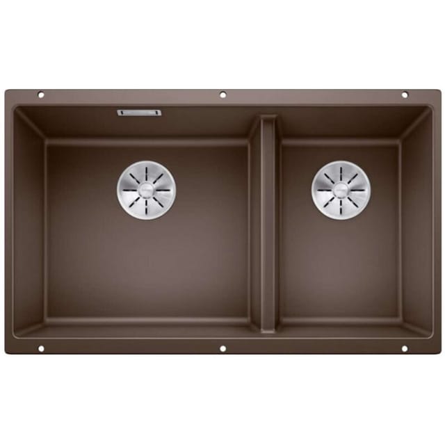 Subline 480/320 - Silgranitspüle, 86x46 Cm, Kaffee 523593 - Blanco