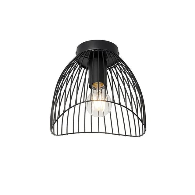 Design Deckenleuchte Schwarz Draht 20cm - Pua