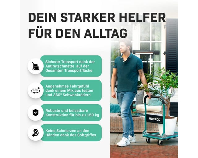 Transportwagen – Klappbar – Traglast Max. 150 Kg