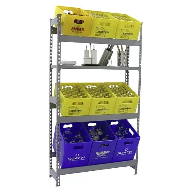 Simonrack Simonbottle Regal 3-1 Grau Metallisch Robust