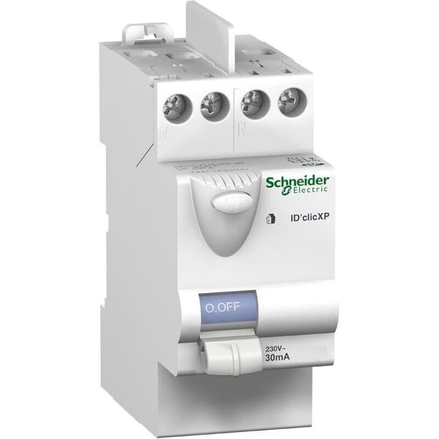 Schneider 23157 Fehlerstromschutzschalter Id Clic 25a – 2 Module – Typ Ac – 30 Ma