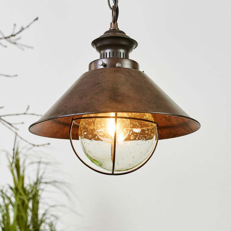 [neuwertig] B-ware Faro Barcelona Hängeleuchte Hängelampe Lampe Leuchte Pendellampe Nautica Ø 26cm