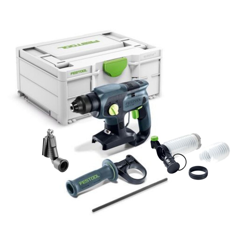 Festool Akku-kombihammer Khc-s 18-basic + Absaugvorrichtung Av-bhc/khc + Bohrstaub-düse D 27-bsd - 578747f