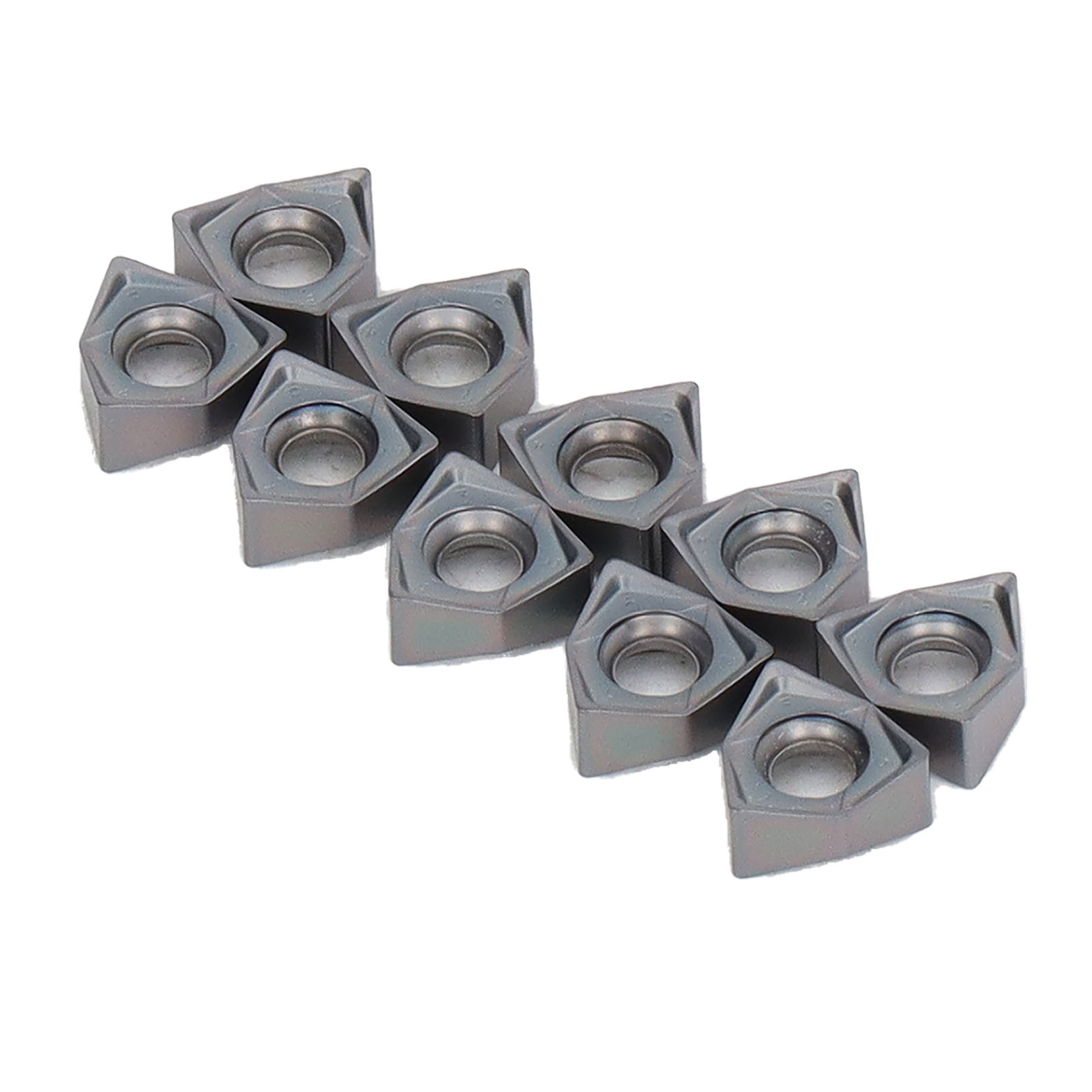 10 Stück Hartmetall-fräseinsätze Mit Verschleißfester Beschichtung Für Die Cnc-bearbeitung Von Legierten Stählen
