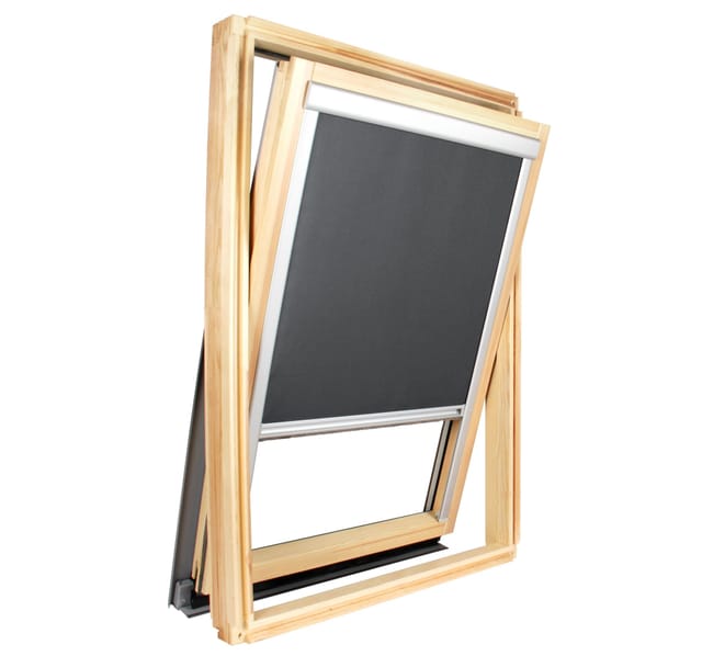 Avosdim - Anthrazitgraues Verdunkelungsrollo Für Roto ® Dachfenster - 11/11 - Fensterscheibe: B 100 Cm X H 103,5 Cm