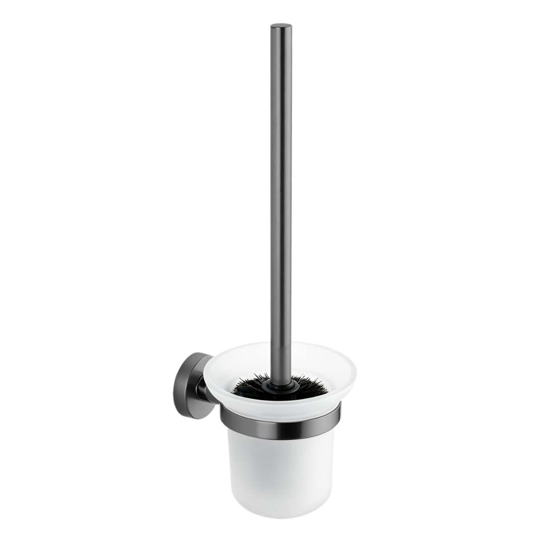 Kielle Oudee - Wand-toilettenbürste Mit Halter, Milchglas/grau 40502037