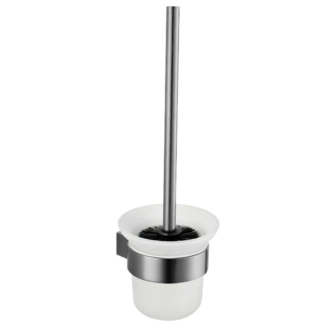 Kielle Vega - Wand-toilettenbürste Mit Halter, Milchglas/grau 40518027