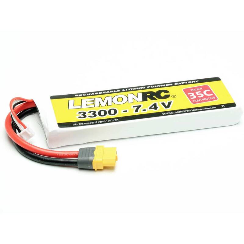 [neuwertig] B-ware Lemonrc Modellbau-akkupack Lipo 7.4v 3300mah 35c Softcase Xt60 Für Rc Modelle