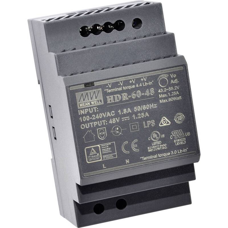 [gebraucht] B-ware Mean Well Hutschienen-netzteil Hdr-60-12 12v Dc 4.5a 54w Stromversorgung 1x