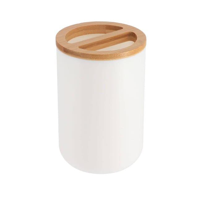 Zahnbürstenhalter Ps Bambus - Weiss Bambus Tendance