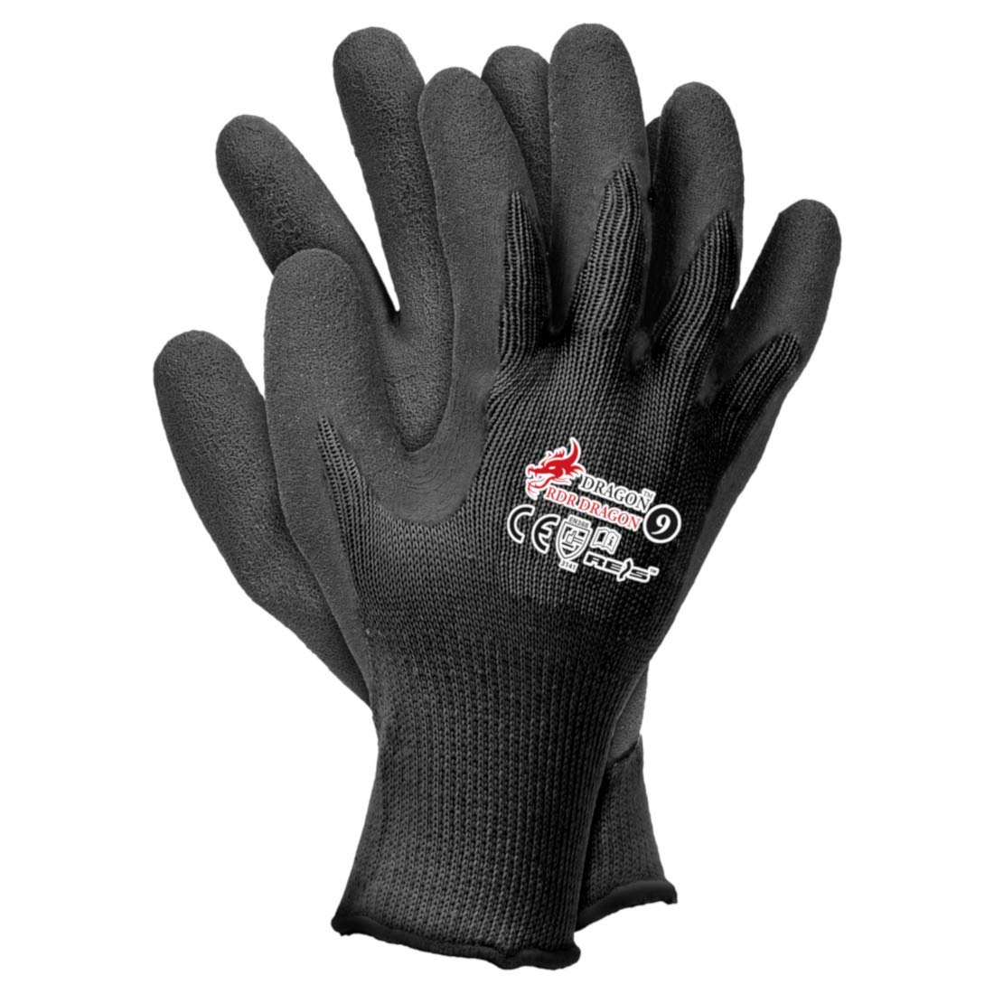 Rdr Dragon Arbeitshandschuhe Schwarz Größe 10 (xl)