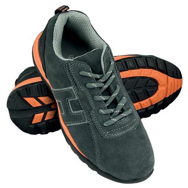 Arbeitsschuhe Sb Sra Halbschuhe Wildleder Grau/orange 44