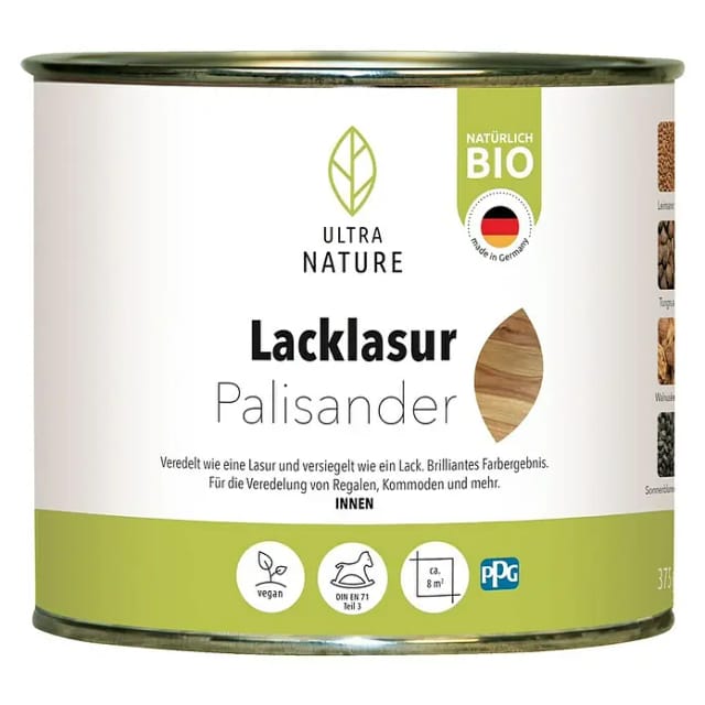Ultra Nature Lacklasur 375 Ml Palisander Holzlacke