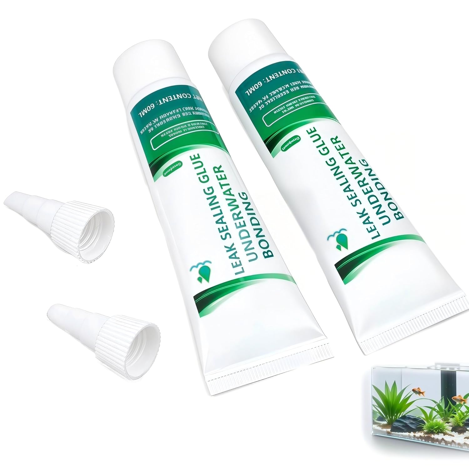 Transparenter Silikonkleber Für Schwimmbäder, Unterwasserreparaturen, Kleber Und Dichtstoff Für Poolfolien, Aquarien, Badezimmer, Küchen – 2 X 60 Ml, Wasserfest Und Für Verschiedene Oberflächen Geeign