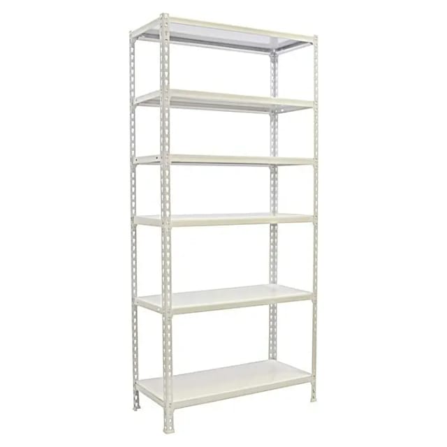Simonrack Metallregal Weiß Ohne Schrauben 6 Ebenen