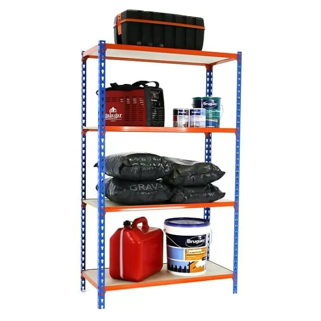Simonrack Maderclick Superplus Regal Blau Orange Holz