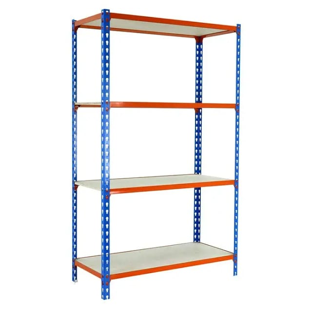Simonrack Regal Ohne Schrauben 4 Ebenen Blau Orange Holz
