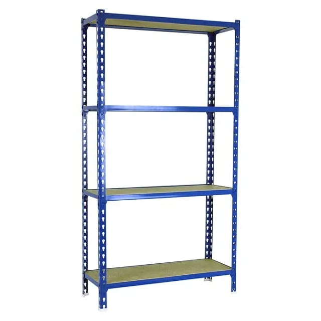 Simonrack Leichte Metallregal Blau Holz 4 Regale