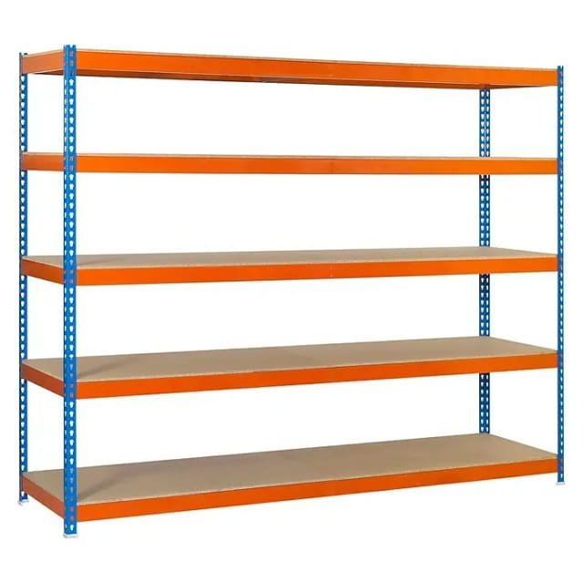 Simonrack Simonforte 1204-5 Regalsystem Blau Orange Holz
