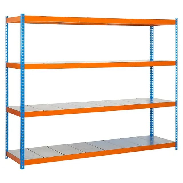 Simonrack Simonforte 2107-4 Metallregal Blau Orange Verzinkt