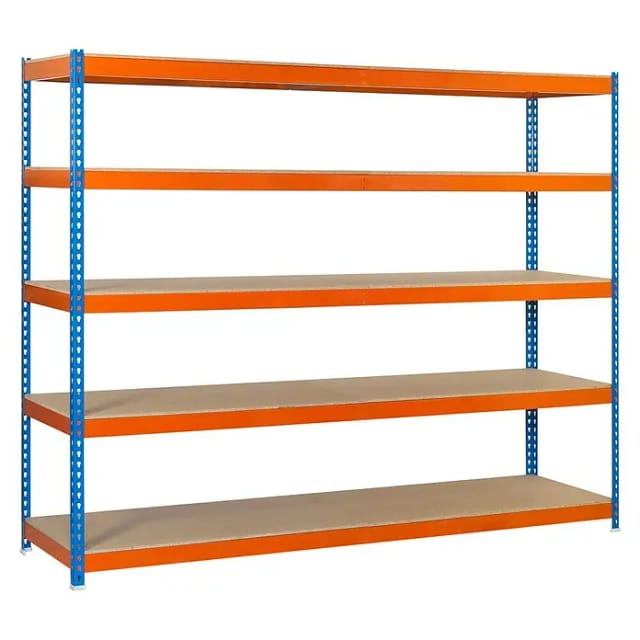 Simonrack Ecoforte 1207-5 Regalsystem Ohne Schrauben Blau Orange