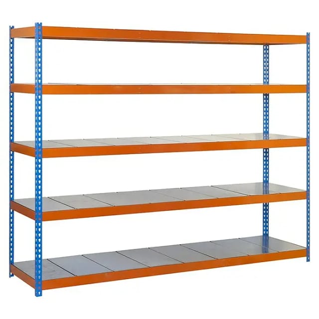 Simonrack Moderne Metallregal Blau Orange Robuste