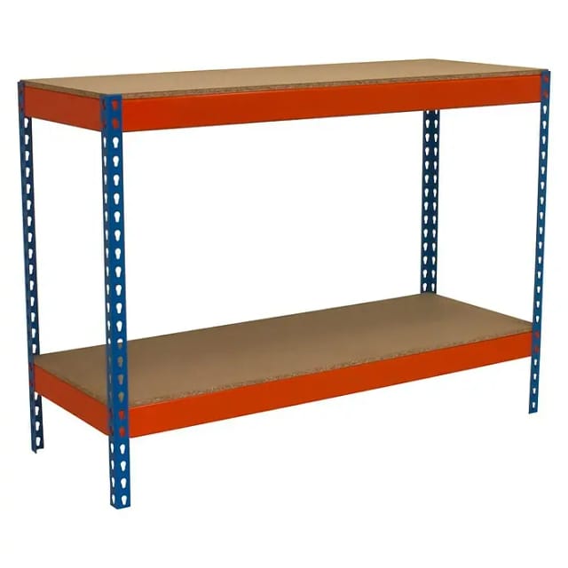 Simonrack Regal Aus Blauem Und Orangenem Kunststoff, Langlebig Und Robust