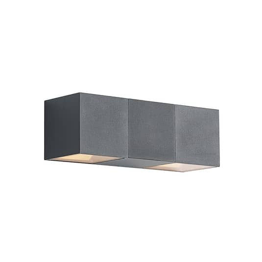 [neuwertig] B-ware Elc Außenleuchte Wandlampe Led Vanda Außenwandleuchte Schwarz Aluminium Warmweiß