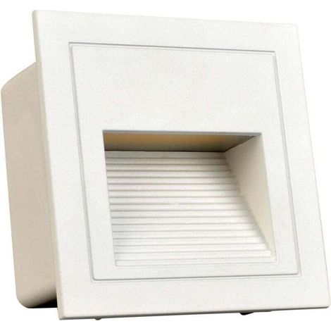 4er-set Quadratische Einbau-wandleuchten Mit Led, 3 W, Kaltweiß, Ip65, Treppenbeleuchtung, Stufenlicht, Aluminium, Dekorative Beleuchtung