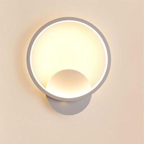 Led-wandlampe 12 W Für Innenräume, Modernes Rundes Design, Warmweißes Licht 3000 K