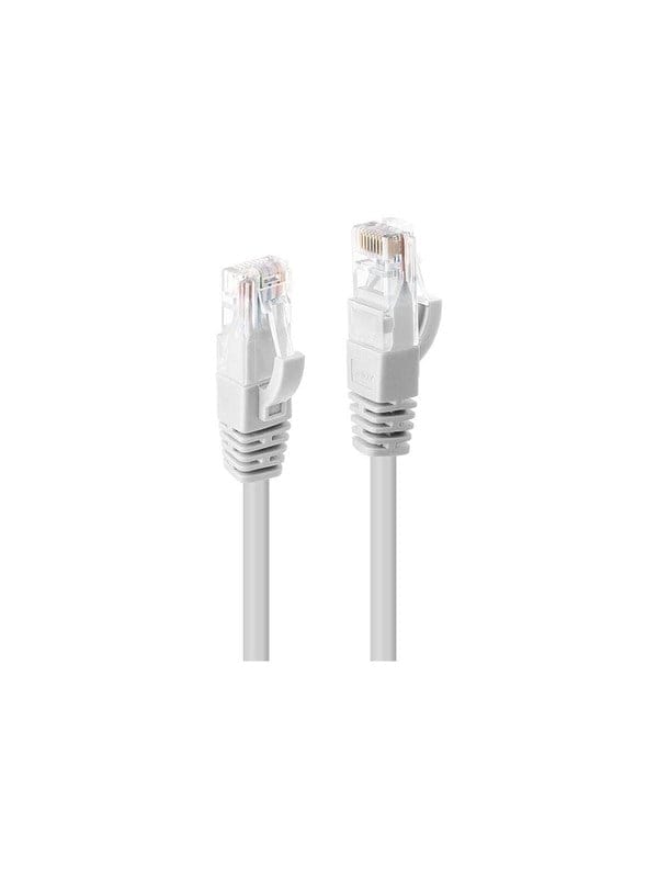 Lindy - 48091 Rj45 Netzwerkkabel, Patchkabel Cat 6 U/utp 0.50 M Weiß 1 St.