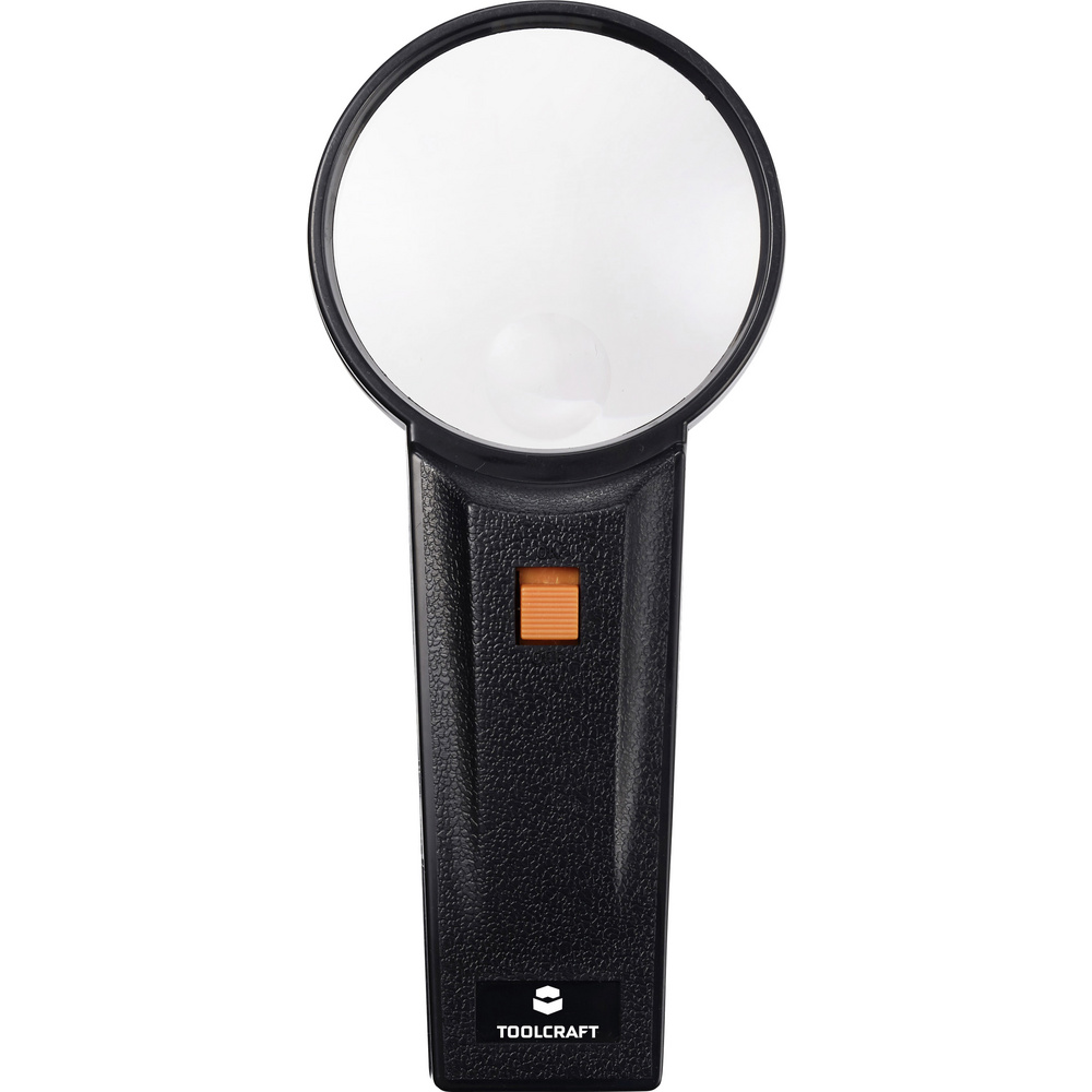 Toolcraft To-10182534 Handlupe Mit Led-beleuchtung Vergrößerungsfaktor: 2 X, 4 X Linsengröße: (ø) 7