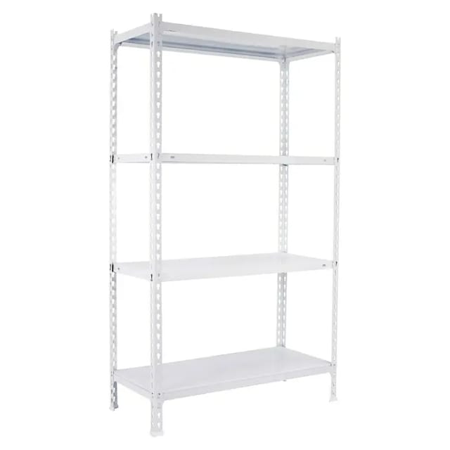 Simonrack Weißes Metallregal 4 Regale 150x90 Cm