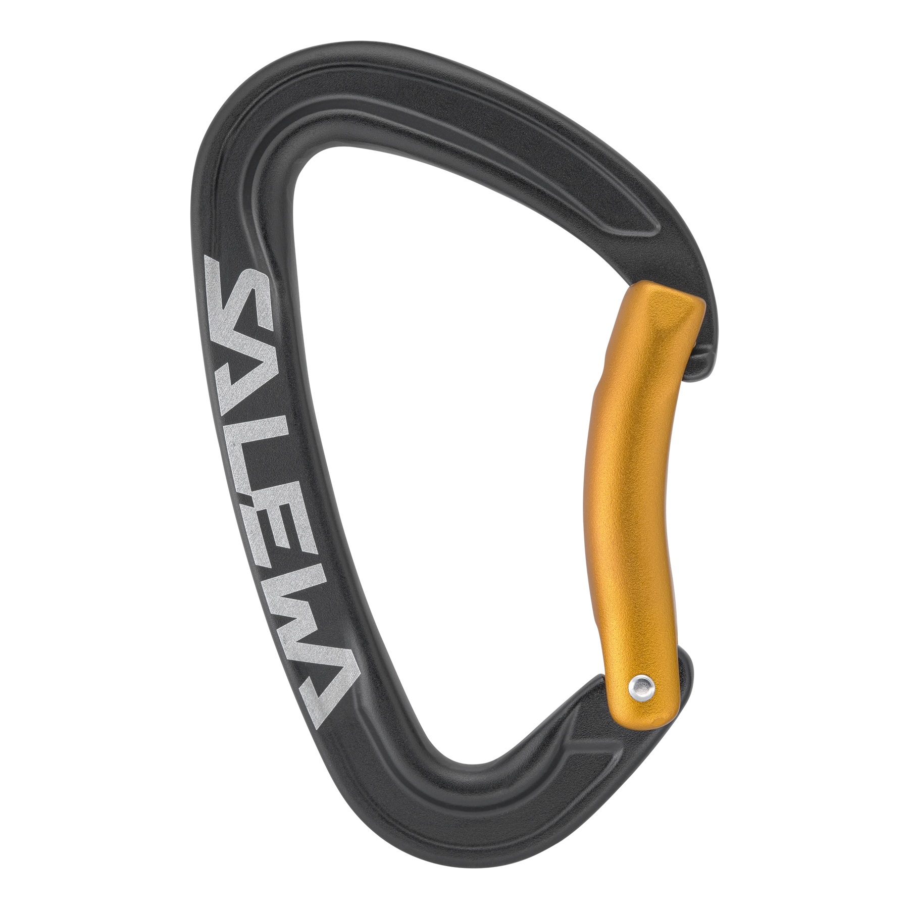 Salewa Ortles Gebogener Unisex-kletterkarabiner Schwarz 00-00000720070443