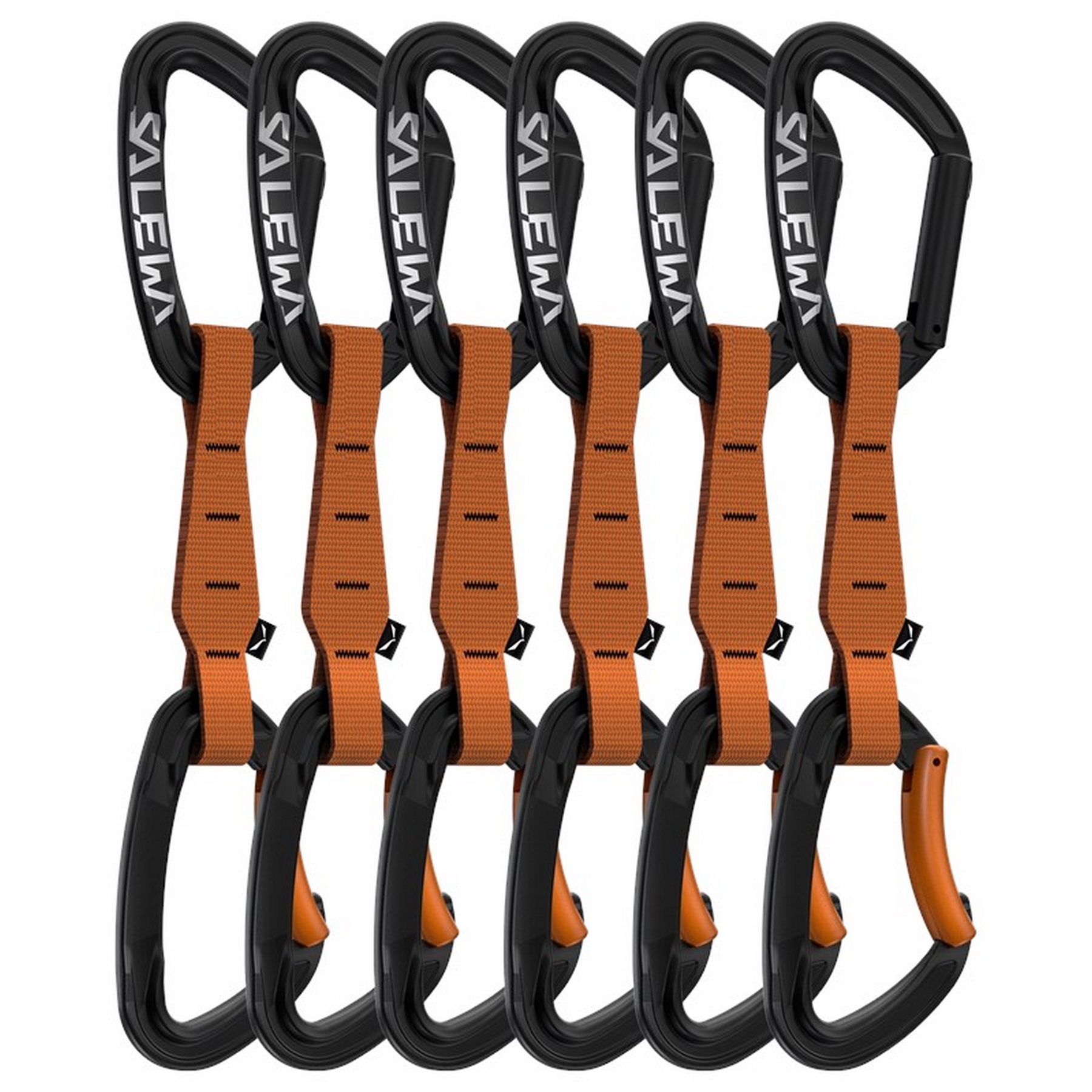 Salewa Ortles Str/bnt 6er-pack Unisex-karabiner Schwarz 00-00000720100443