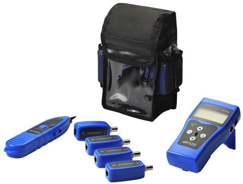 Lanview Netzwerkkabeltester Mit 8 Rj45/bnc-prüfspitzen Und Locator, Lvn127693